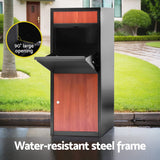 Storage Cabinets & Lockers: Gardeon Parcel Letterbox Drop Box Package Black