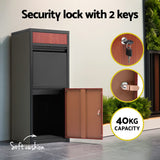 Storage Cabinets & Lockers: Gardeon Parcel Letterbox Drop Box Package Black