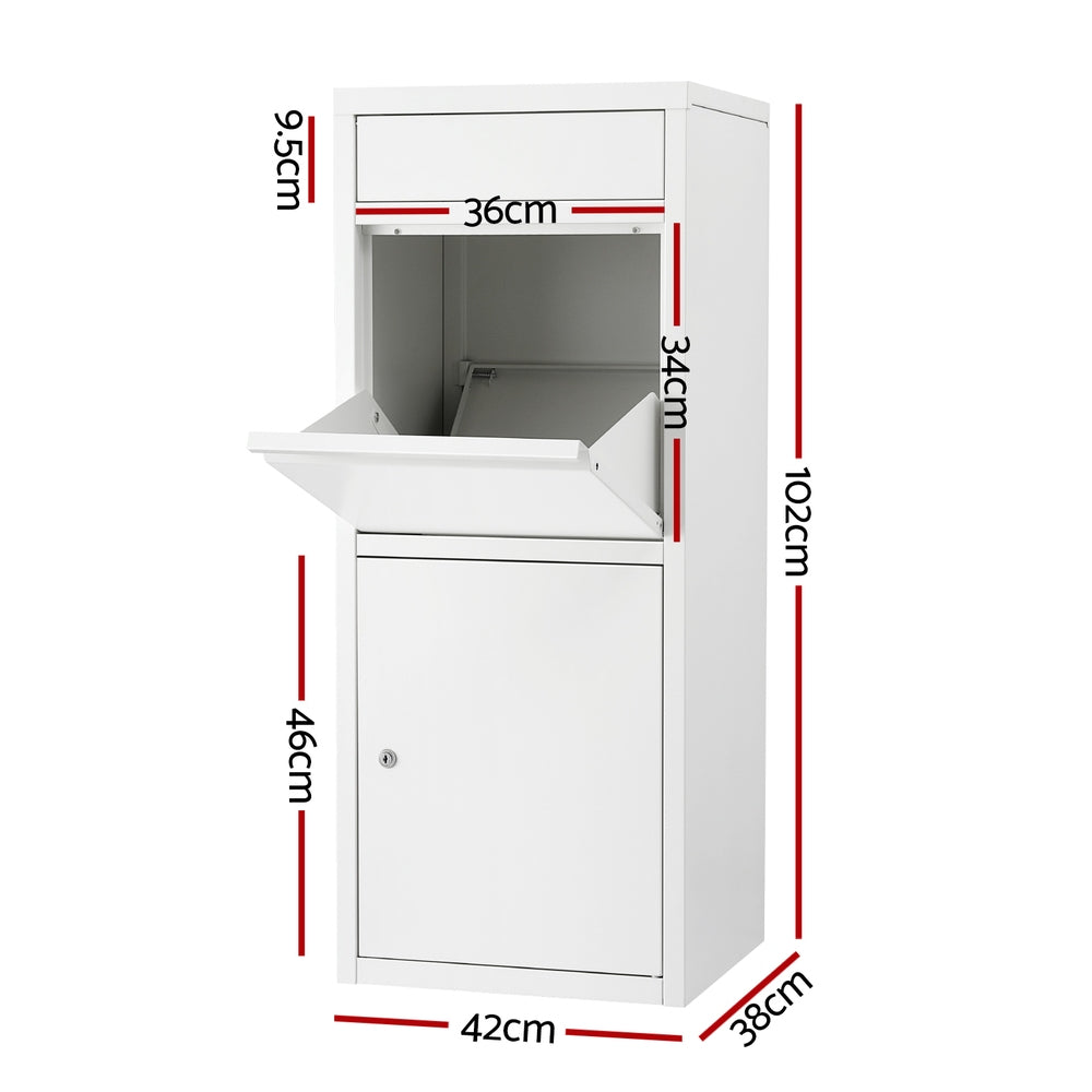 Postage Satchels & Boxes: Gardeon Parcel Letterbox Drop Box Package White