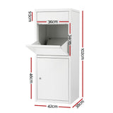 Postage Satchels & Boxes: Gardeon Parcel Letterbox Drop Box Package White