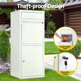 Postage Satchels & Boxes: Gardeon Parcel Letterbox Drop Box Package White