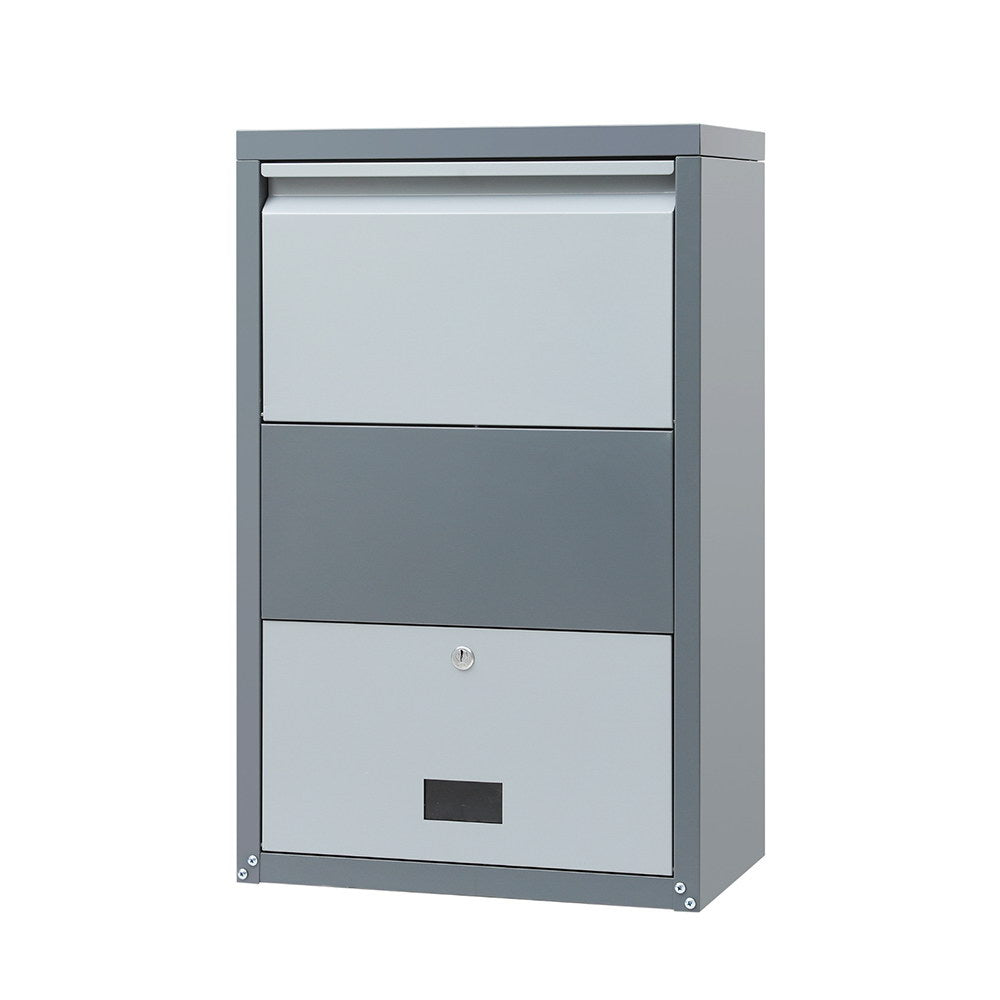 Storage Cabinets & Lockers: Gardeon Parcel Letterbox Drop Box Package Grey