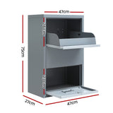 Storage Cabinets & Lockers: Gardeon Parcel Letterbox Drop Box Package Grey