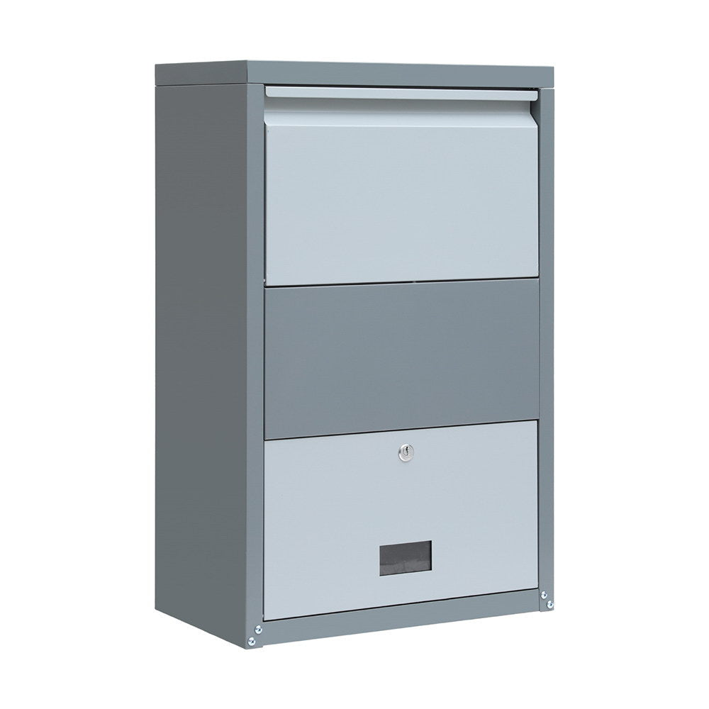 Storage Cabinets & Lockers: Gardeon Parcel Letterbox Drop Box Package Grey