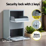 Storage Cabinets & Lockers: Gardeon Parcel Letterbox Drop Box Package Grey
