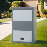 Storage Cabinets & Lockers: Gardeon Parcel Letterbox Drop Box Package Grey