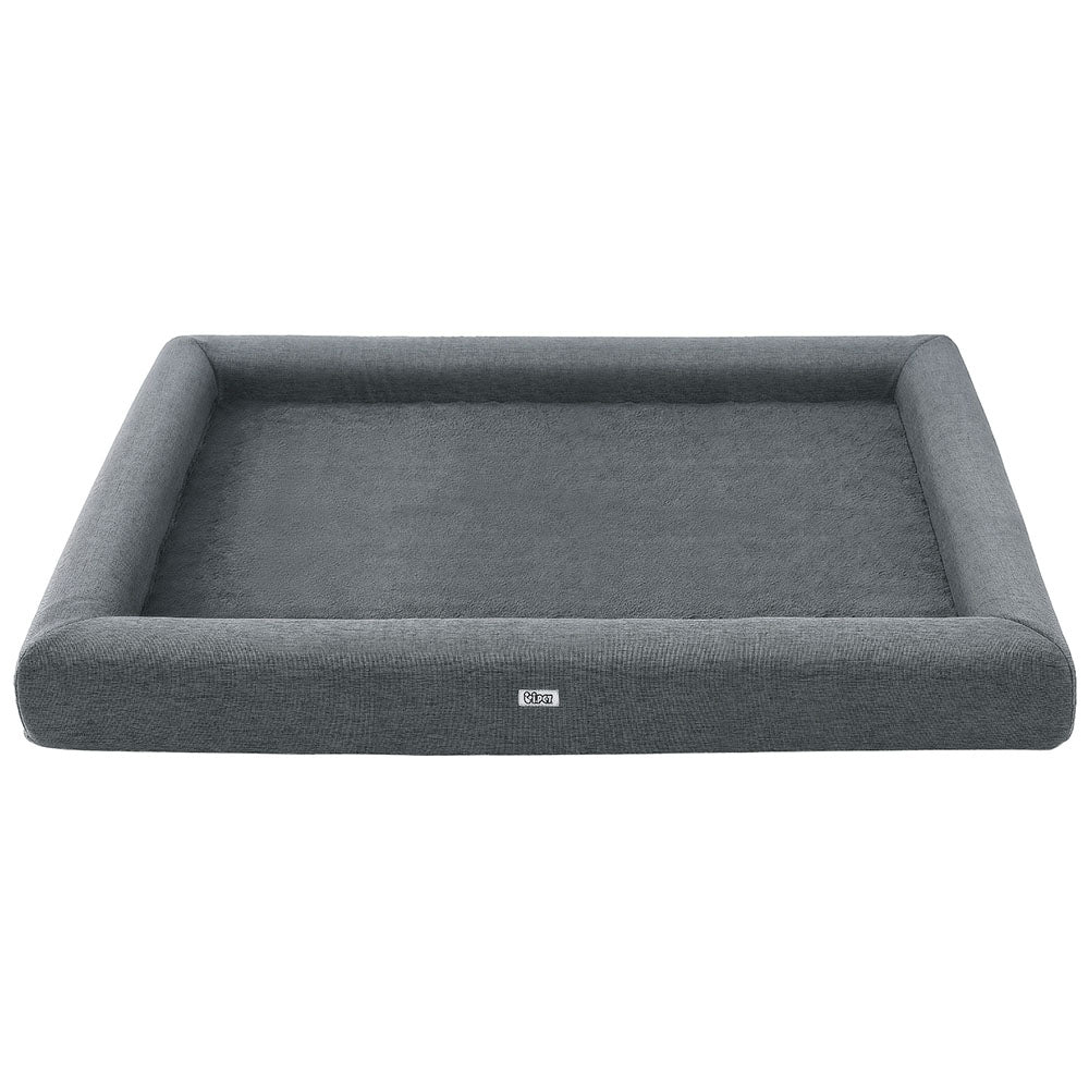 Dog Beds: i.Pet Pet Bed Dog Cat Extra Large Calming Soft Sofa Cushion Egg Crate Washable Grey