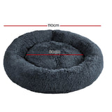 Dog Beds: i.Pet Pet Bed Dog Cat 110cm Calming Extra Large Soft Plush Dark Grey