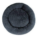 Dog Beds: i.Pet Pet Bed Dog Cat 110cm Calming Extra Large Soft Plush Dark Grey