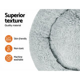 Dog Beds: i.Pet Pet Bed Dog Cat 110cm Calming Extra Large Soft Plush Light Grey