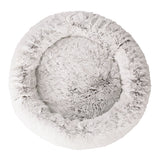 Dog Beds: i.Pet Pet Bed Dog Cat 110cm Calming Extra Large Soft Plush White Brown