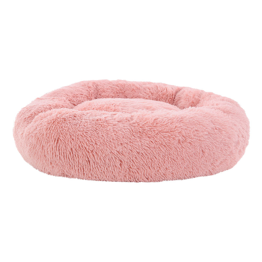 Dog Beds: i.Pet Pet Bed Dog Cat 90cm Large Calming Soft Plush Pink