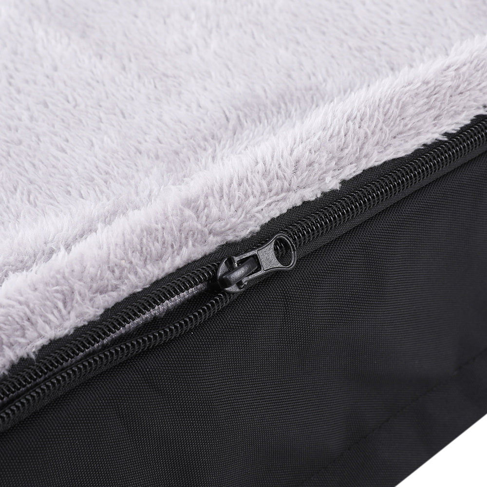 Dog Beds: i.Pet Pet Bed Dog Cat Large Calming Soft Sofa Foam Cushion Washable Cover Grey