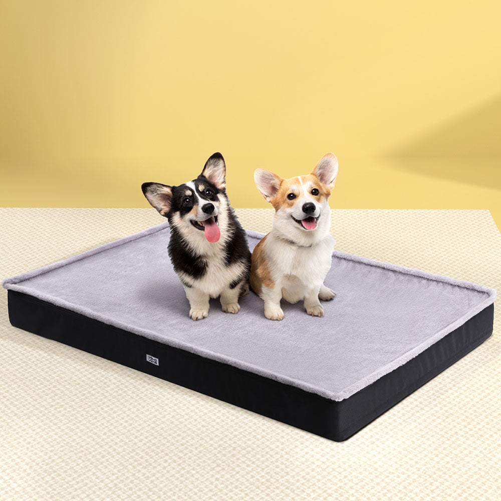 Dog Beds: i.Pet Pet Bed Dog Cat Extra Large Calming Soft Sofa Foam Cushion Washable Cover Grey