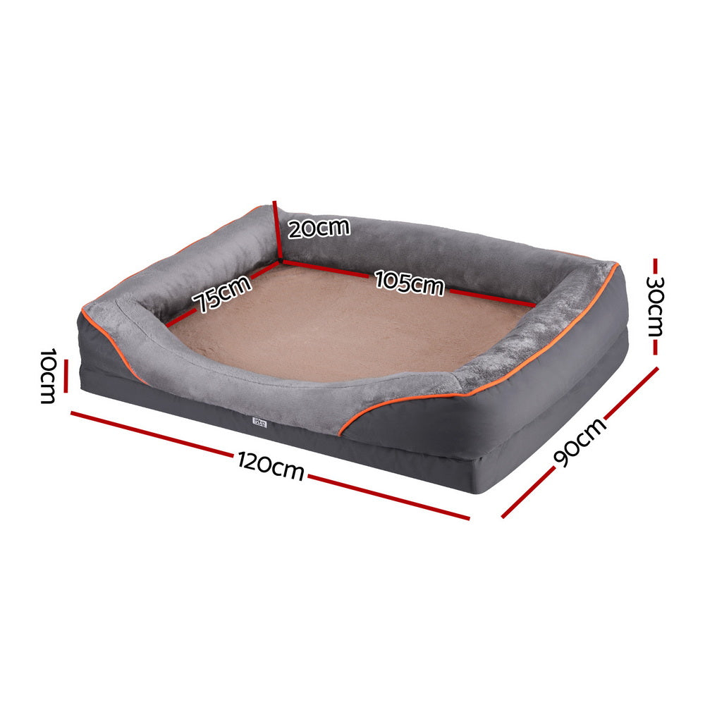 Dog Beds: i.Pet Pet Bed Orthopedic Washable Dog Bed Plush Fleece Sofa Cushion Mat