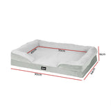 Dog Beds: i.Pet Pet Bed Dog Calming Soft Cushion Egg Crate Large Sofa Washable Removable