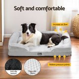 Dog Beds: i.Pet Pet Bed Dog Calming Soft Cushion Egg Crate Large Sofa Washable Removable