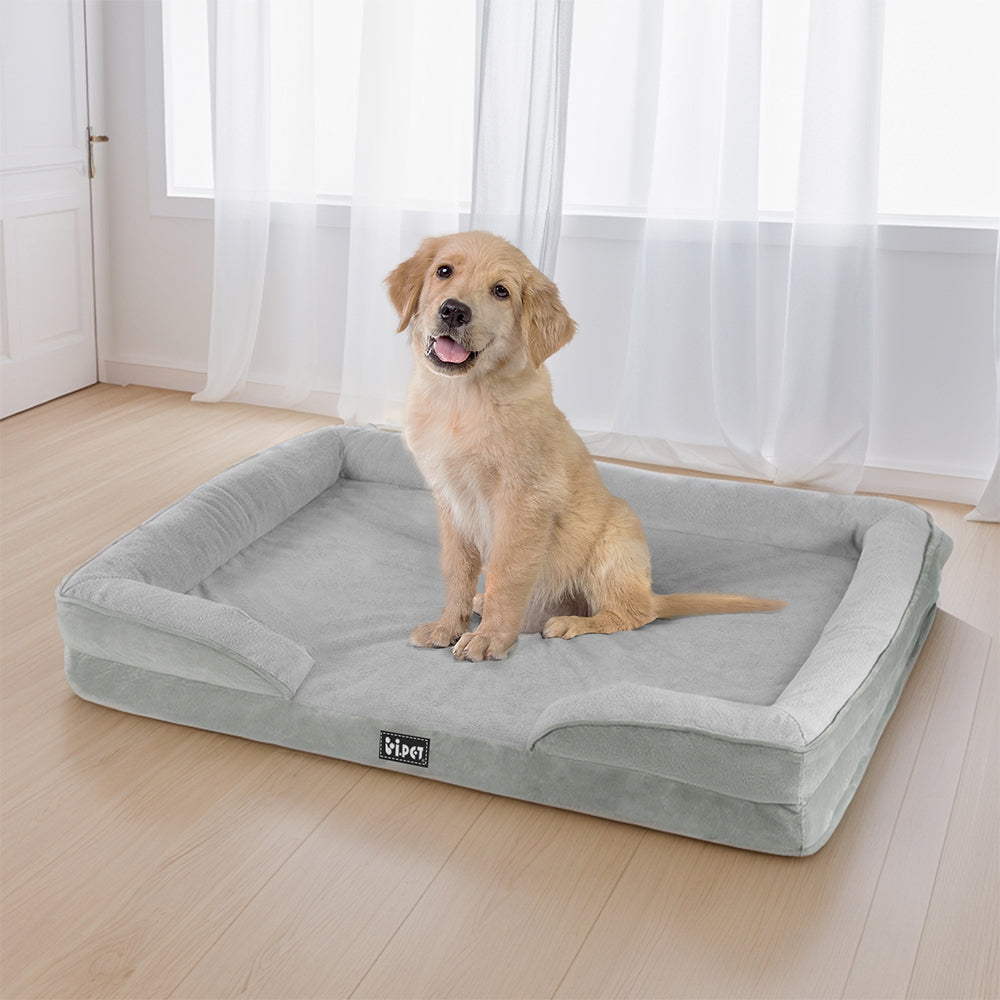 Dog Beds: i.Pet Pet Bed Dog Calming Soft Cushion Egg Crate Large Sofa Removable Washable