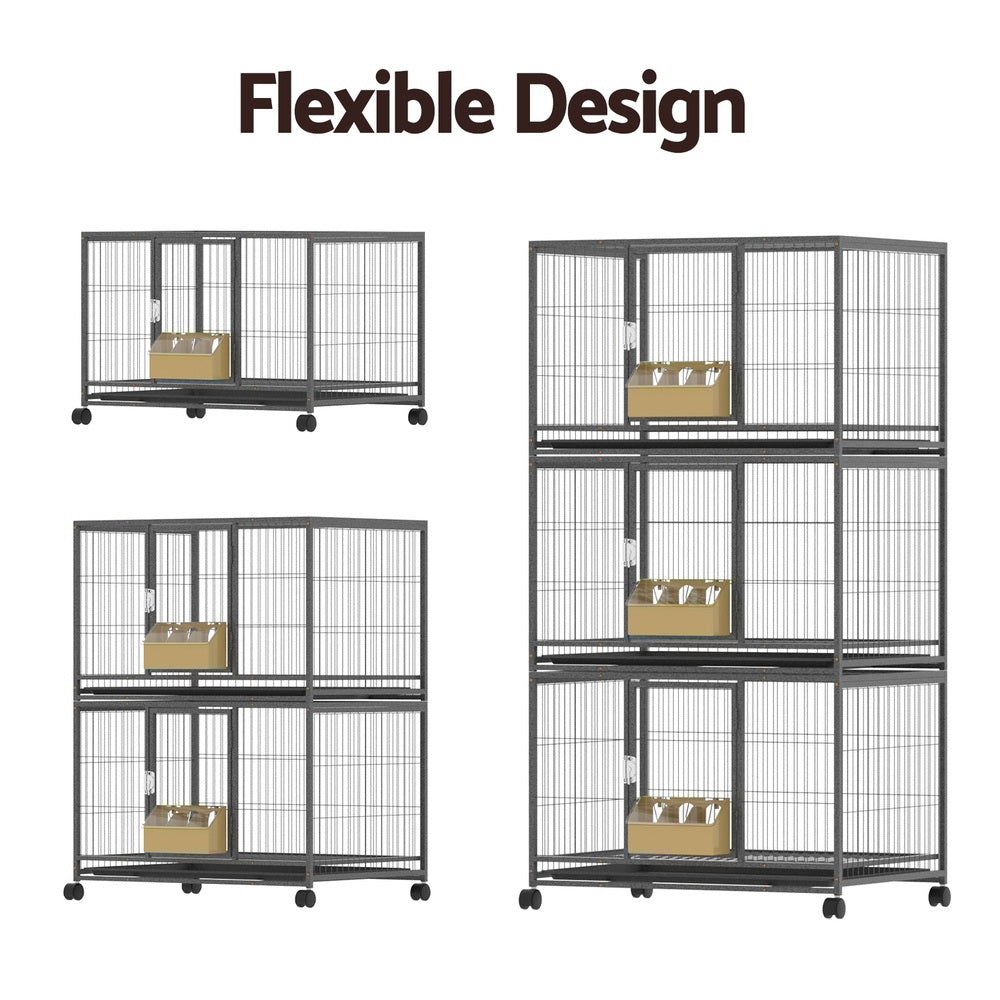 Bird Cages & Stands: i.Pet Bird Cage Large Bird Cages Aviary Budgie Perch Cage Parrot Pet Stand Wheels