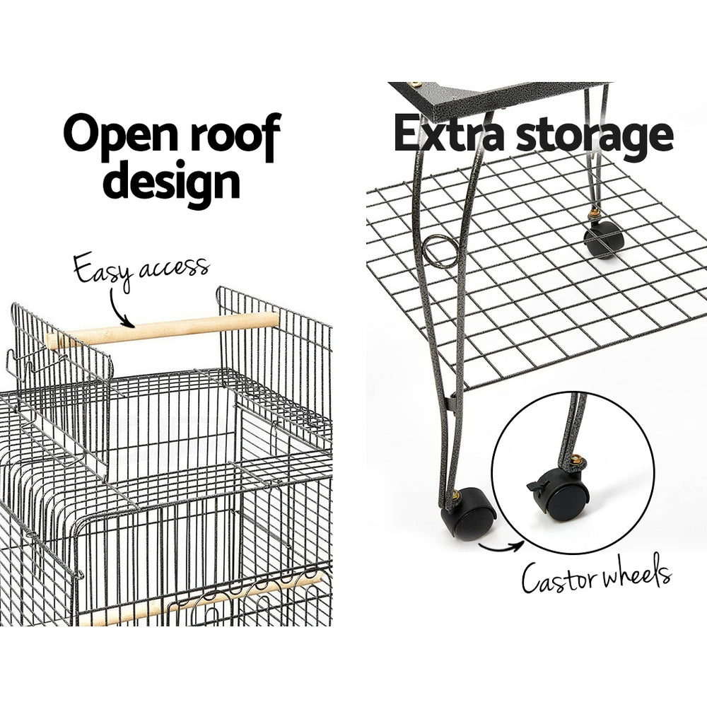 Bird Cages & Stands: i.Pet Bird Cage 145cm Large Aviary