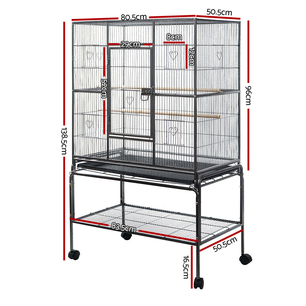 Bird Cages & Stands: i.Pet Bird Cage 138cm Large Aviary