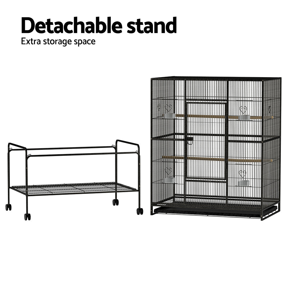 Bird Cages & Stands: i.Pet Bird Cage 138cm Large Aviary