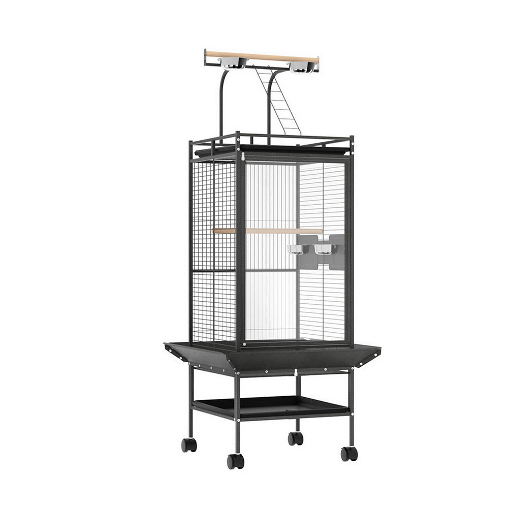 Bird Cages & Stands: i.Pet Bird Cage Large Cages 155cm Parrot Aviary Stand-Alone Budgie Wheels Castor