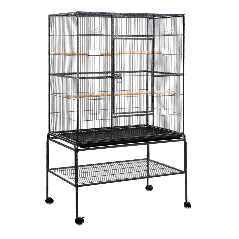 Bird Cages & Stands: i.Pet Bird Cage Large Cages 160cm Parrot Aviary Stand-Alone Budgie Wheels Castor