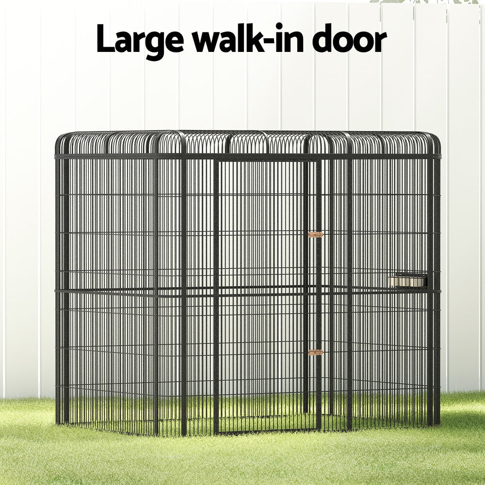 Bird Cages & Stands: i.Pet Bird Cage Large Walk-in Aviary Budgie Perch Cage Parrot Pet Huge 203cm