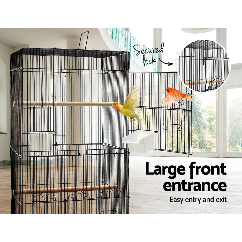 Bird Cages & Stands: i.Pet Bird Cage 88cm Large Aviary