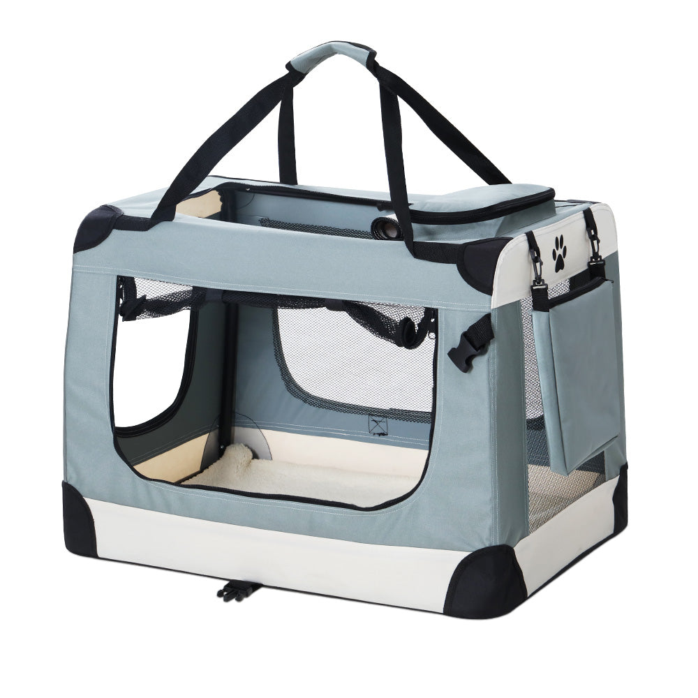 Cat Carriers & Crates: i.Pet Pet Carrier Soft Crate Dog Cat Travel 90x61CM Portable Foldable Car 2XL