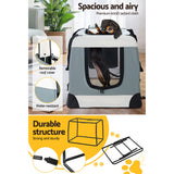 Cat Carriers & Crates: i.Pet Pet Carrier Soft Crate Dog Cat Travel 90x61CM Portable Foldable Car 2XL