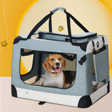 Cat Carriers & Crates: i.Pet Pet Carrier Soft Crate Dog Cat Travel 90x61CM Portable Foldable Car 2XL