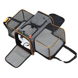 Dog Carriers & Crates: i.Pet Pet Carrier Bag Foldable Expandable Dog Cat Travel Cage Portable Car Kennel