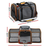 Dog Carriers & Crates: i.Pet Pet Carrier Bag Foldable Expandable Dog Cat Travel Cage Portable Car Kennel