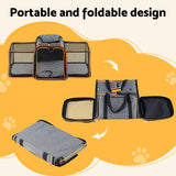 Dog Carriers & Crates: i.Pet Pet Carrier Bag Foldable Expandable Dog Cat Travel Cage Portable Car Kennel