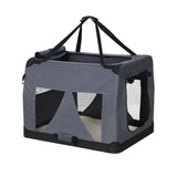 Cat Carriers & Crates: i.Pet Pet Carrier Soft Crate Dog Cat Travel 60x42CM Portable Foldable Car M