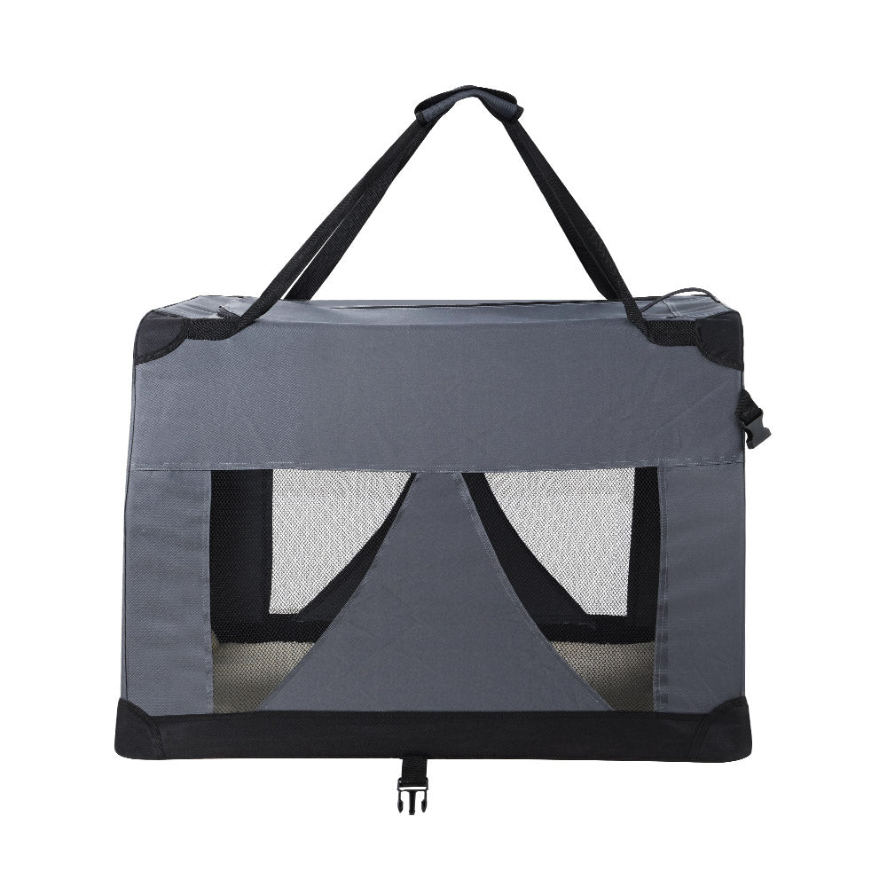 Cat Carriers & Crates: i.Pet Pet Carrier Soft Crate Dog Cat Travel 60x42CM Portable Foldable Car M