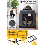 Cat Carriers & Crates: i.Pet Pet Carrier Soft Crate Dog Cat Travel 60x42CM Portable Foldable Car M