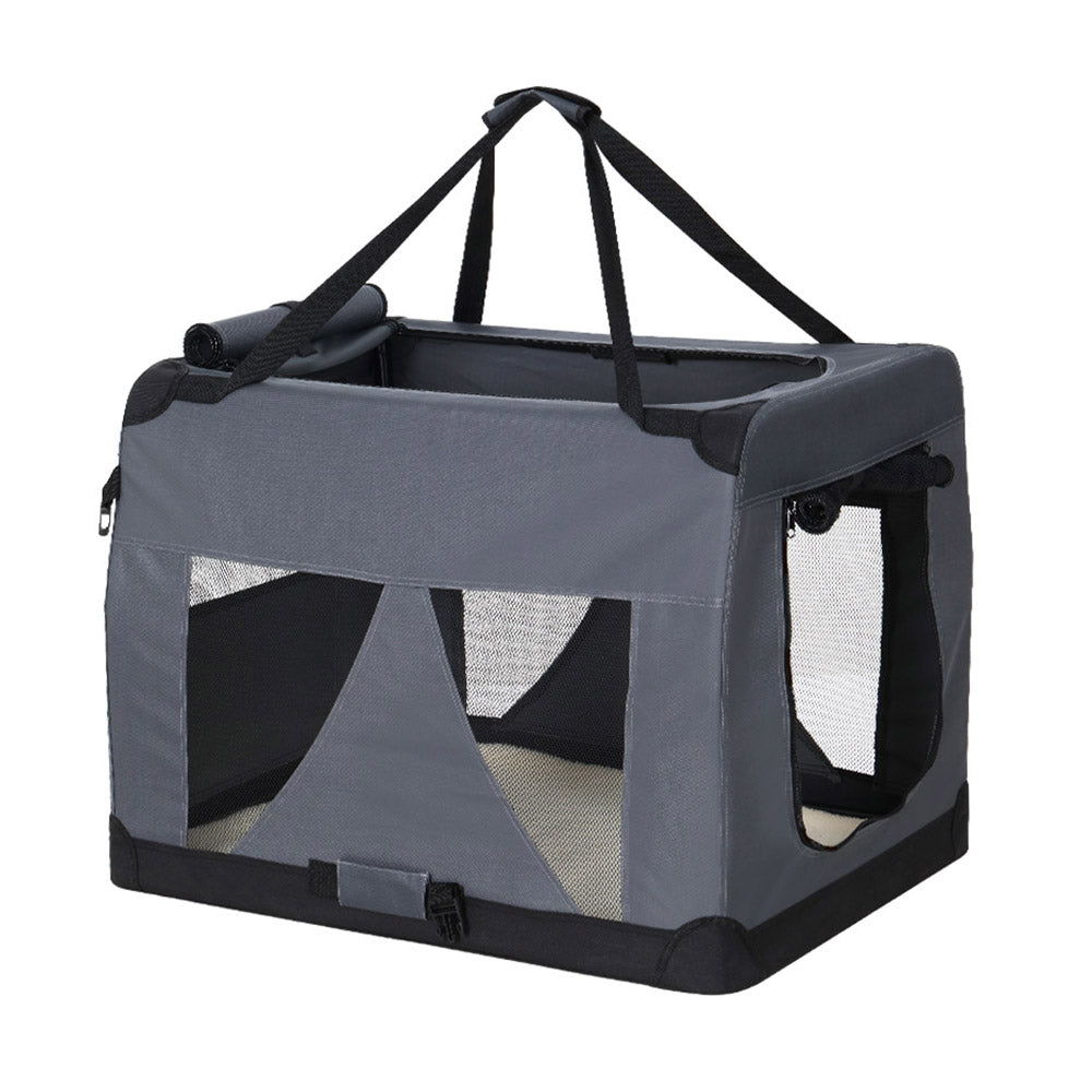 Cat Carriers & Crates: i.Pet Pet Carrier Soft Crate Dog Cat Travel 82x58CM Portable Foldable Car XL