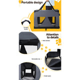 Cat Carriers & Crates: i.Pet Pet Carrier Soft Crate Dog Cat Travel 82x58CM Portable Foldable Car XL