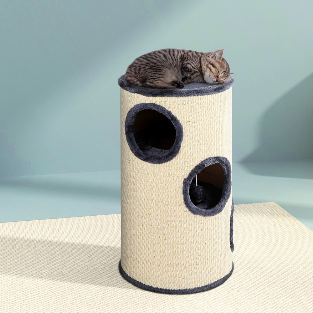 Cat Scratching Posts: i.Pet Cat Tree 70cm Scratching Post Tower Scratcher Trees Wood Condo House Toys
