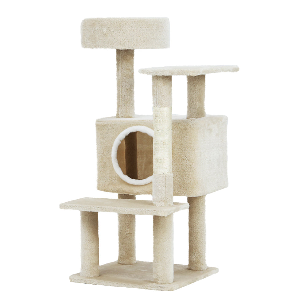 Cat Scratching Posts: i.Pet Cat Tree 90cm Scratching Post Tower Scratcher Wood Condo House Bed Trees