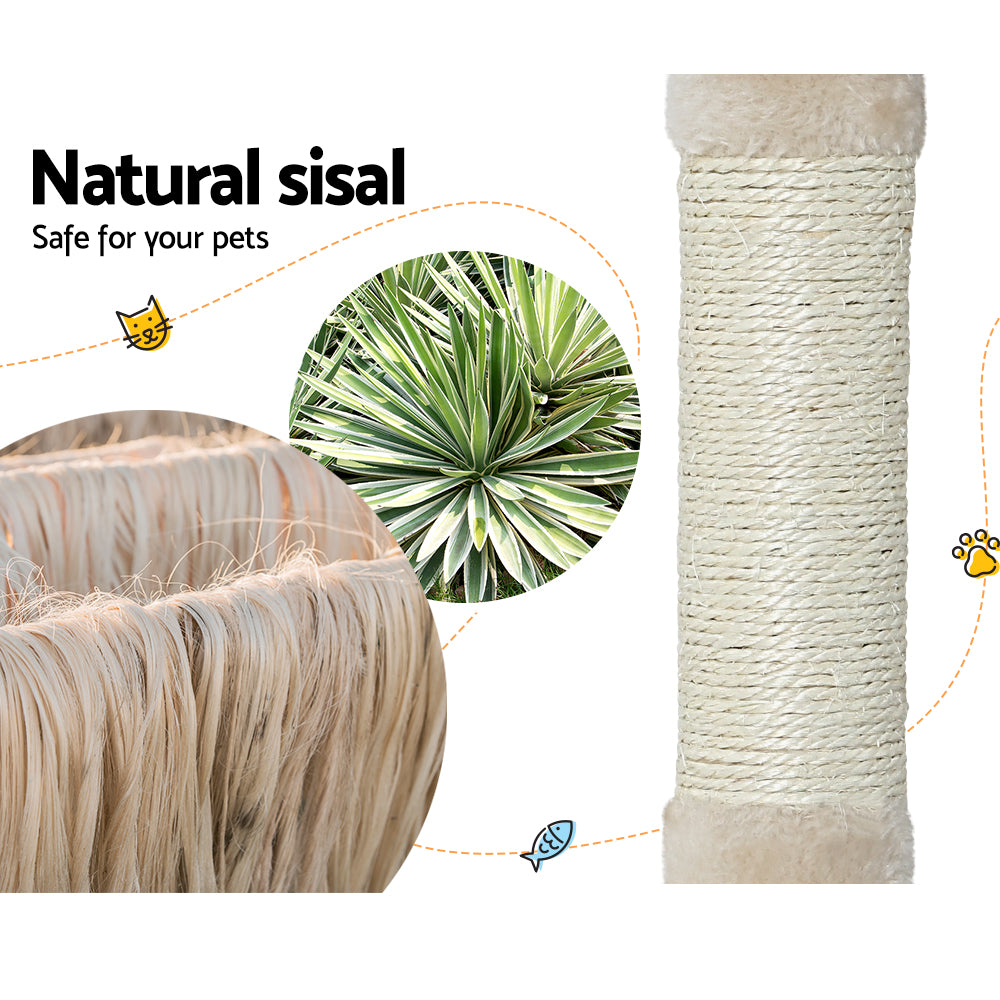 Cat Scratching Posts: i.Pet Cat Tree 90cm Scratching Post Tower Scratcher Wood Condo House Bed Trees