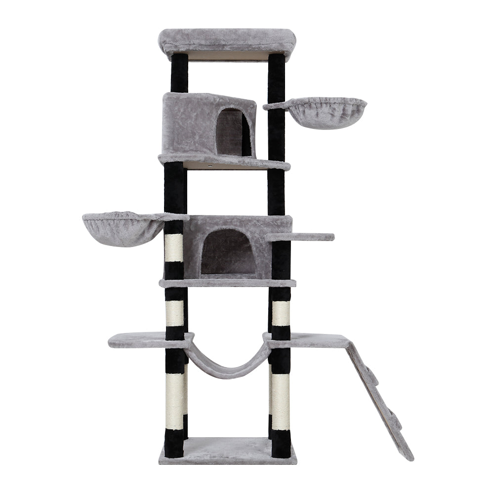 Cat Scratching Posts: i.Pet Cat Tree 161cm Tower Scratching Post Scratcher Wood Condo House Play Bed