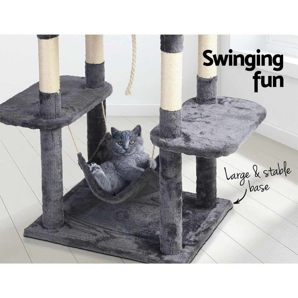 Cat Scratching Posts: i.Pet Cat Tree 171cm Tower Scratching Post Scratcher Wooden Condo House Bed Toys
