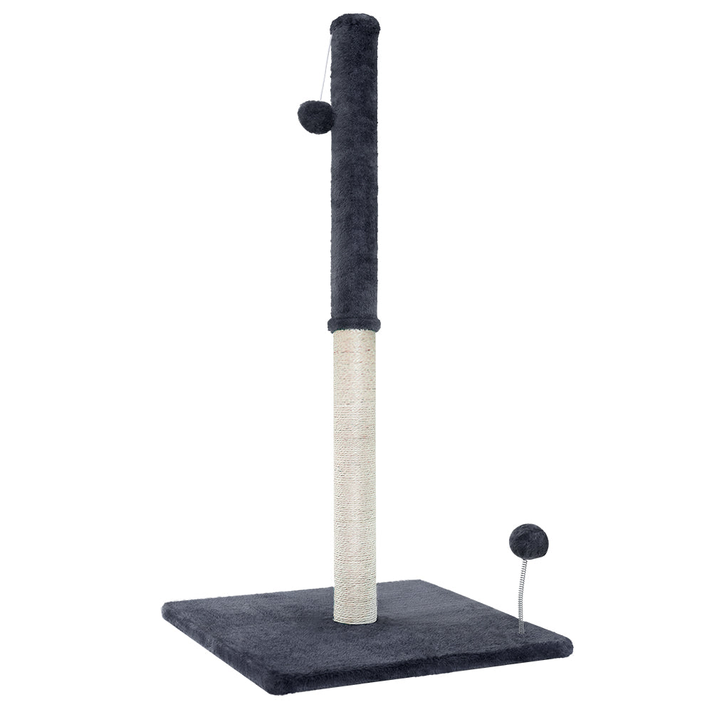 Cat Scratching Posts: i.Pet Cat Tree 105cm Scratching Post Scratcher Tower Condo House Hanging toys Grey