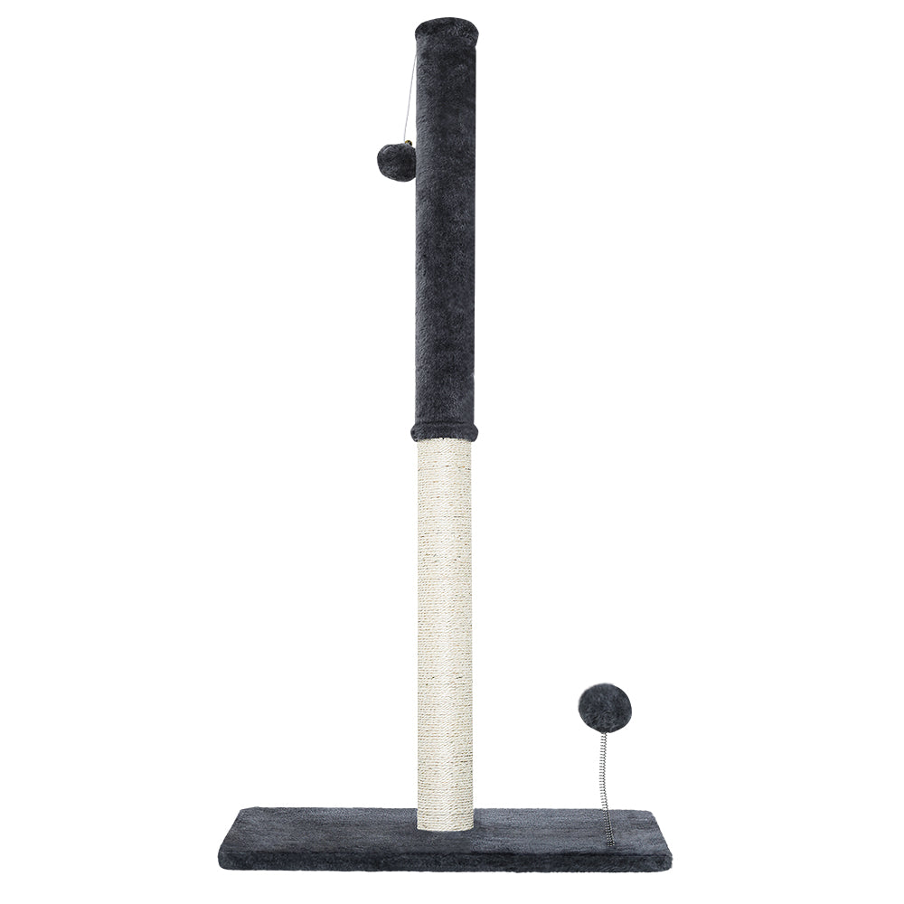 Cat Scratching Posts: i.Pet Cat Tree 105cm Scratching Post Scratcher Tower Condo House Hanging toys Grey