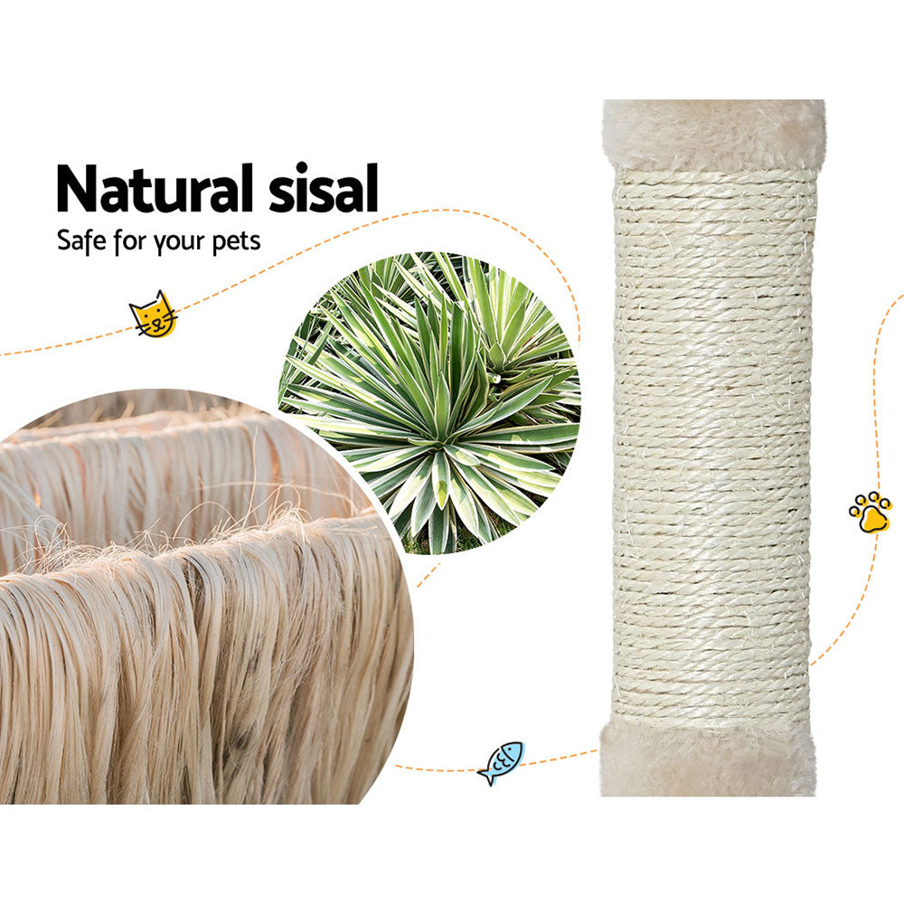 Cat Scratching Posts: i.Pet Cat Tree 110cm Tower Scratching Post Scratcher Wood Condo House Bed Toys