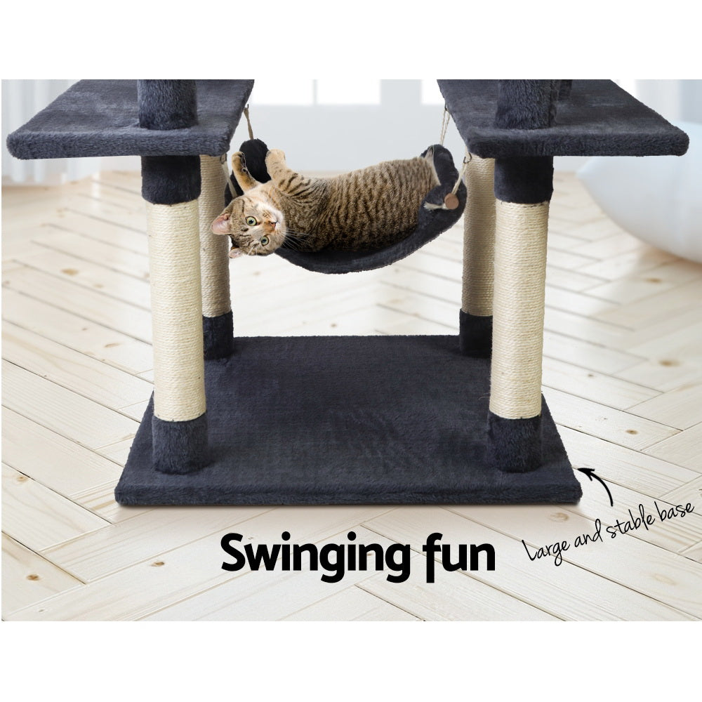 Cat Scratching Posts: i.Pet Cat Tree 184cm Tower Scratching Post Scratcher Wood Trees Condo Bed House
